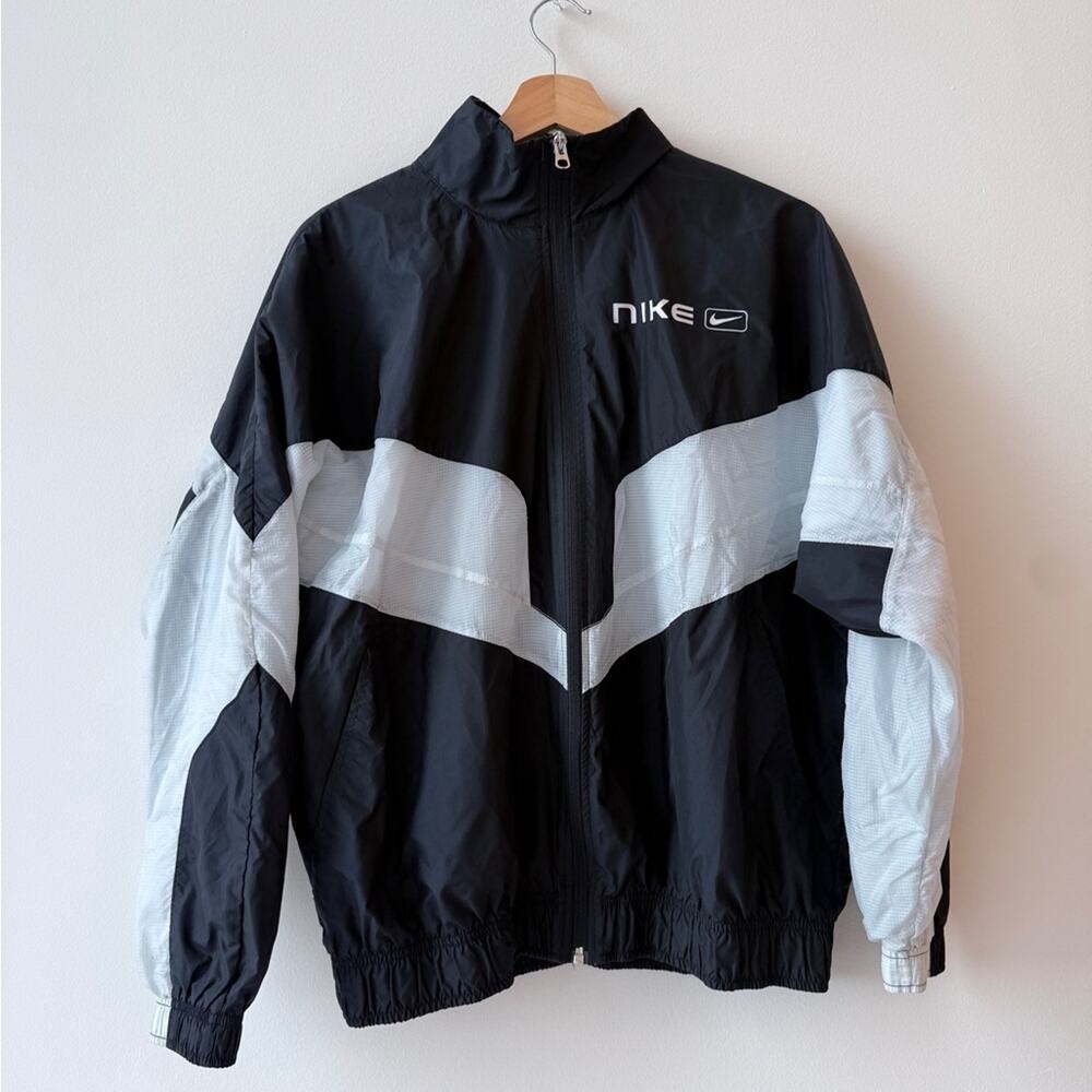 Nike Black and White Utility Windbreaker Jacket